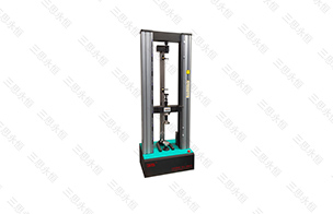 Three types of tests for large deformation of tensile testing machine configuration